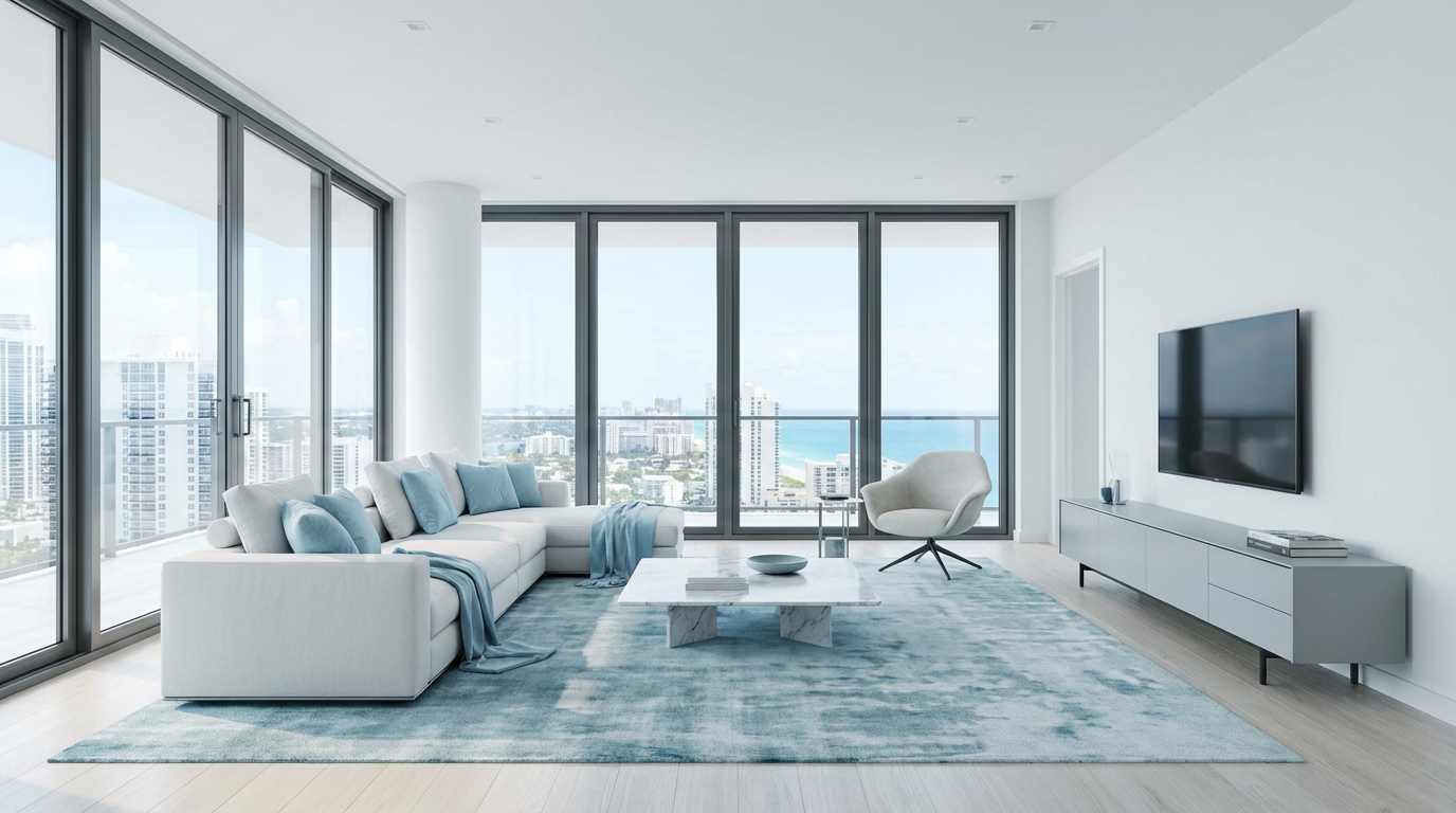 Ambiente moderno com vidros